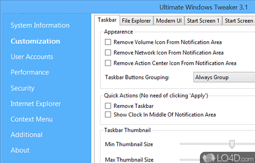 Ultimate Windows Tweaker 5.1 free downloads