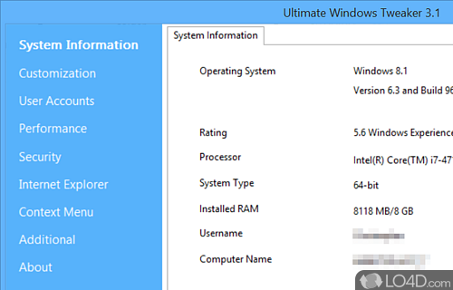 ultimate windows 8.1 tweaker