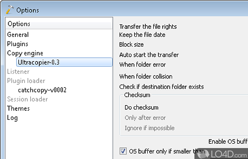 Screenshot of Ultracopier - Move or copy files and folders and transfer files from one location to another at high speed thanks to this app