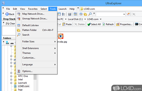 Tons of functions to work with - Screenshot of UltraExplorer Portable