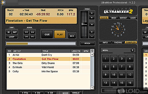 Screenshot of UltraMixer - Mix multiple tracks in most common formats into a single song
