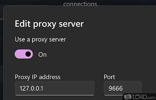 Hide IP behind a proxy and protect the privacy - Screenshot of UltraSurf