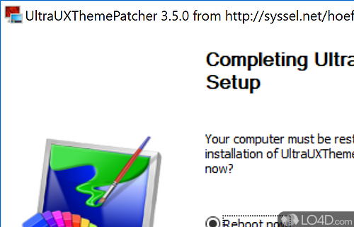 Easily restore your original files - Screenshot of UltraUXThemePatcher