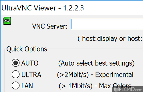 Remote control software solution to access other computers - Screenshot of UltraVNC