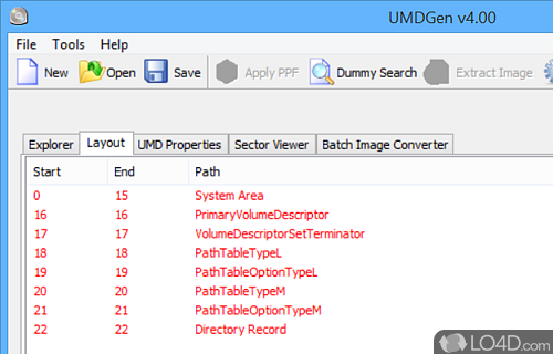 Make ISO images for PSP - Screenshot of UMDGen
