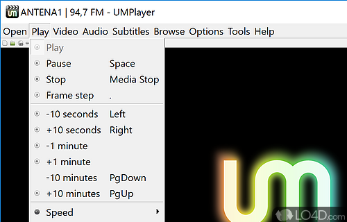 A light, powerful and eye-catching media player - Screenshot of UMPlayer