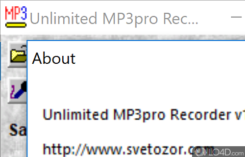 Unlimited MP3pro Recorder Screenshot