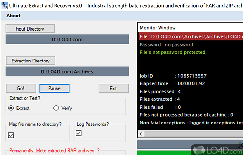 Simple looks - Screenshot of Ultimate Extract and Recover