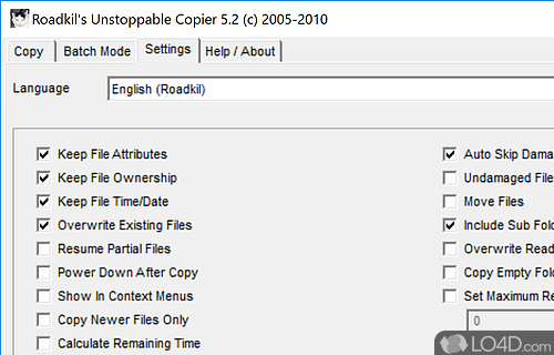 How it works - Screenshot of Unstoppable Copier