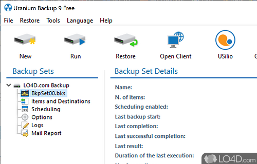 Quick setup and user-friendly interface - Screenshot of Uranium Backup