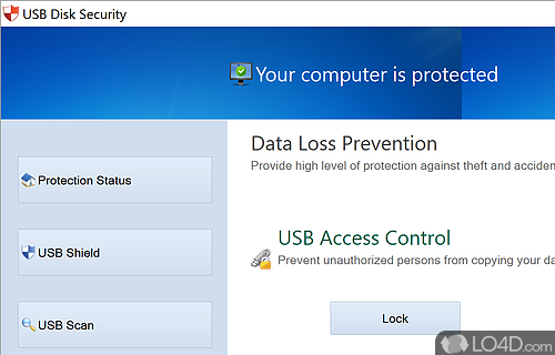 Malware protection for PC - Screenshot of USB Disk Security
