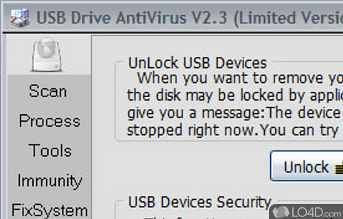 USB Drive Antivirus Screenshot