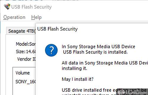 USB Flash Security Screenshot