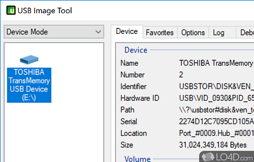 usb image tool error size