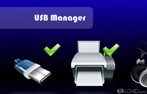 Manage all the USB devices that are connected to computer with a interface, close - Screenshot of USB Manager