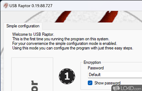 Transform USB drive into a security key for the PC - Screenshot of USB Raptor