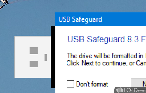 Protect the data from USB device - Screenshot of USB Safeguard Free