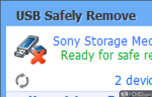 A lifesaver software for active users of USB devices - Screenshot of USB Safely Remove