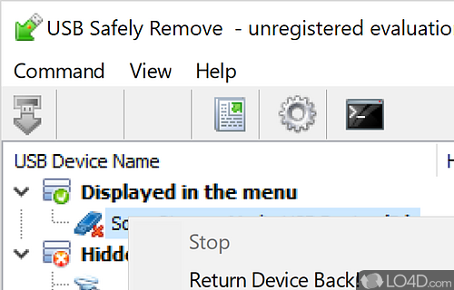 USB Safely Remove Screenshot
