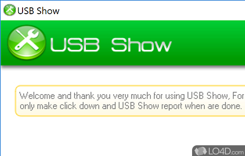Screenshot of USB Show - Piece of software that helps you recover hidden files from any removable storage devices
