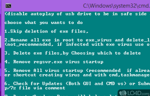 Screenshot of USB Virus Remover - Remove malware from USB flash disks