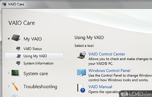 Camera sony best sale vaio windows 7