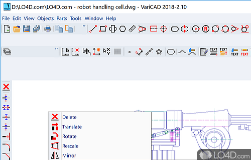 Open and print DWG, DXF and similar formats - Screenshot of VariCAD Viewer