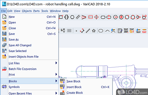 User interface - Screenshot of VariCAD Viewer