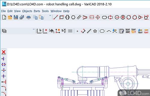 Convertor and printing software utility that works with 2D DWG, DXF, 3D STEP and 2D/3D VariCAD file formats - Screenshot of VariCAD Viewer