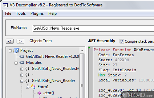 VB Decompiler Screenshot