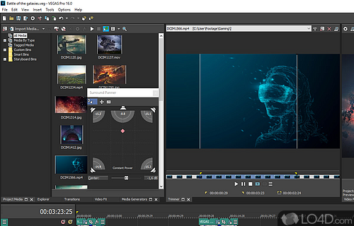 Screenshot of VEGAS Pro - Video editing software