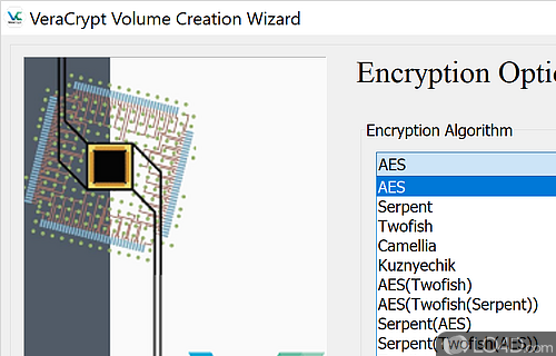 Powerful encryption at close hand - Screenshot of VeraCrypt