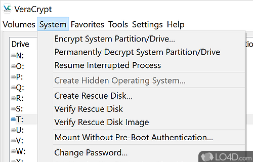 Open source disk encryption software with strong security for Windows - Screenshot of VeraCrypt