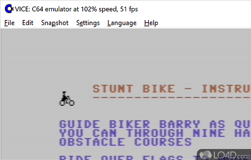 Provides emulation of the Commodore C64, C64DTV, C128, VIC20, PET, PLUS4 - Screenshot of VICE