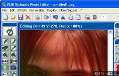 Screenshot of VicMans Photo Editor - User interface