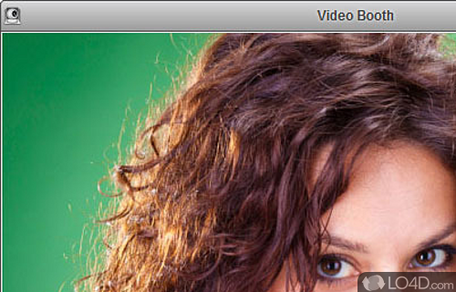 Screenshot of Video Booth - Can capture webcam snapshots and videos using camera, while also allowing you to add effects to captures