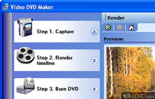 Screenshot of Video DVD Maker Free - Create DVDs for free in just three clicks