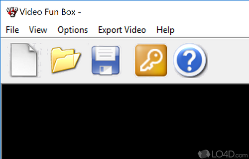 Screenshot of Video Fun Box - Combine text, pictures and 3D objects