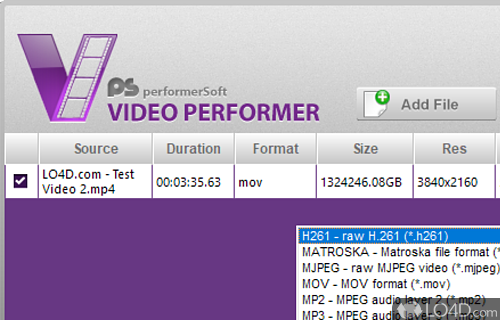 Video Performer Screenshot