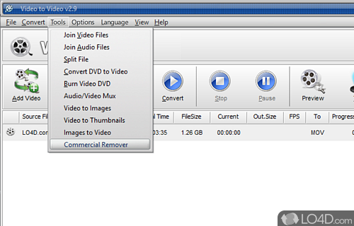 The ultimate converter - Screenshot of Video to Video Converter Portable