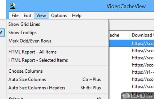 Compatible with most common web browsers - Screenshot of VideoCacheView