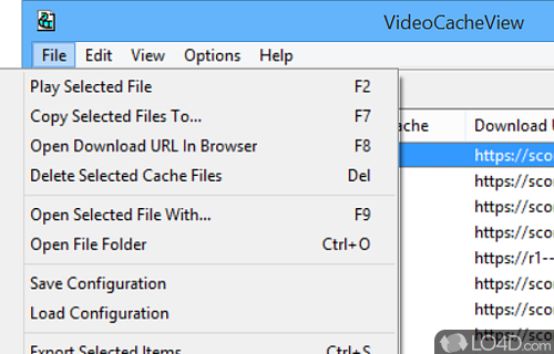 Quickly find desired videos - Screenshot of VideoCacheView