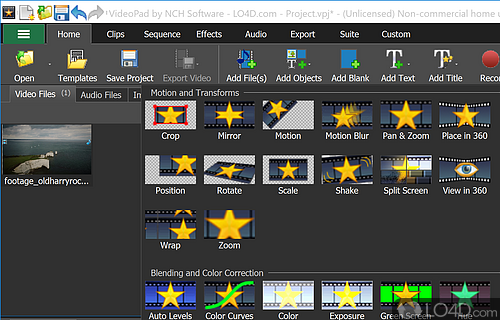 Everything you need for basic video editing - Screenshot of VideoPad Video Editor Free