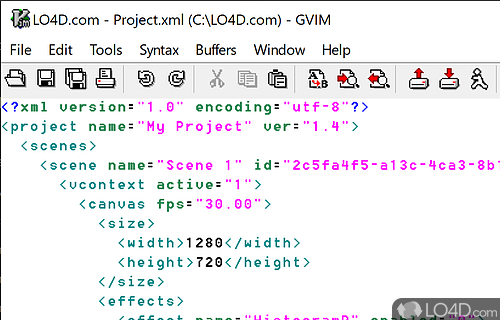 Configurable text editor built to enable text editing - an improved version of the vi editor distributed with most UNIX systems - Screenshot of Vim for Windows