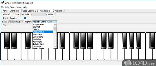 Virtual MIDI Piano Keyboard Screenshot