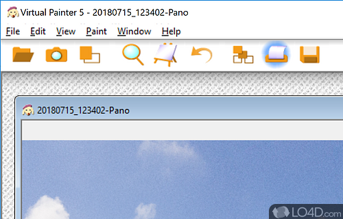 User interface - Screenshot of Virtual Painter
