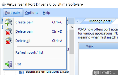 Virtual Serial Port Driver screenshot