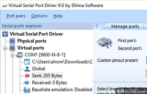 Virtual Serial Port Driver screenshot