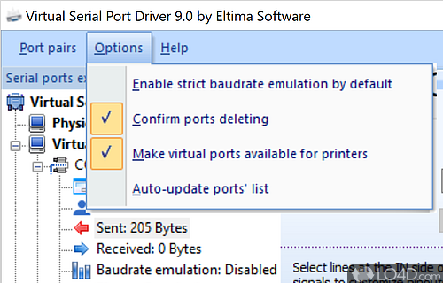 Virtual Serial Port Driver screenshot