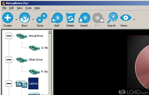 Screenshot of VirtualDrive - Run CDs and DVDs without the need for a physical drive